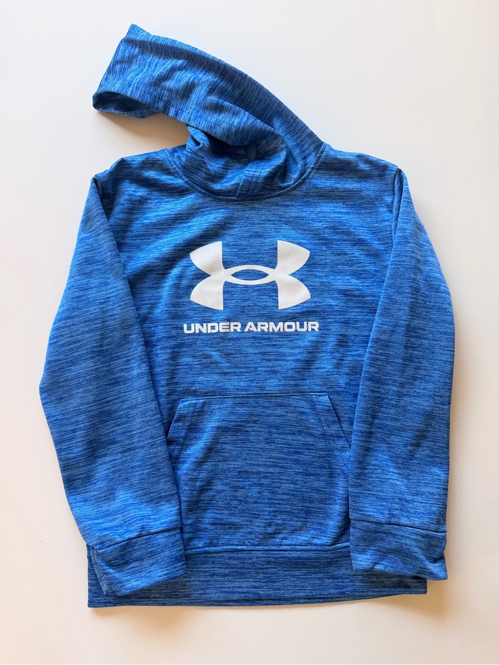 Under Armour Youth Blue Hooded Sweatshirt with White Logo